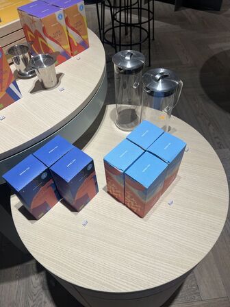 Display/bordsæt Ø90xH83 og Ø62xH69