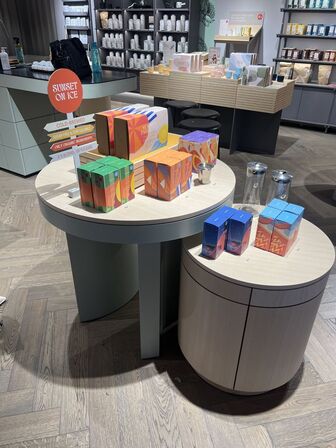 Display/bordsæt Ø90xH83 og Ø62xH69