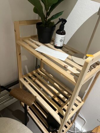 Stol, bord, reol m.v.