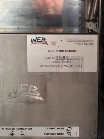 Bardisk m. køleanlæg 80x105x340cm, FELLOW vandkoger m.v.