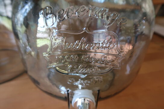 Dispenser med taphane 8 ltr Kilner og Dispenser med taphane 6 ltr