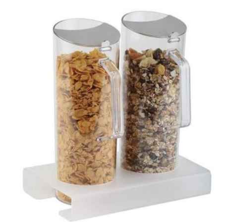 Kande müslibar 1,5L 2stk inkl. holder H40 mm (Udstillingsmodel)