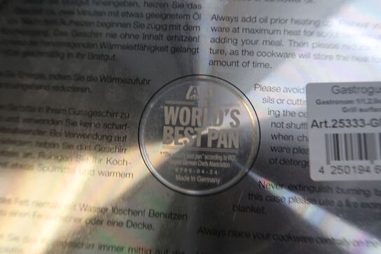 2 stk. grillplader WORLD'S BEST PAN