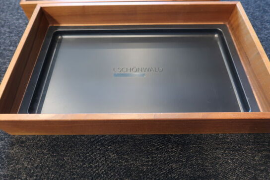 2 stk. Rammer Scenario lys 530 x 325 mm Schönwald samt indsatsplade og køleposer
