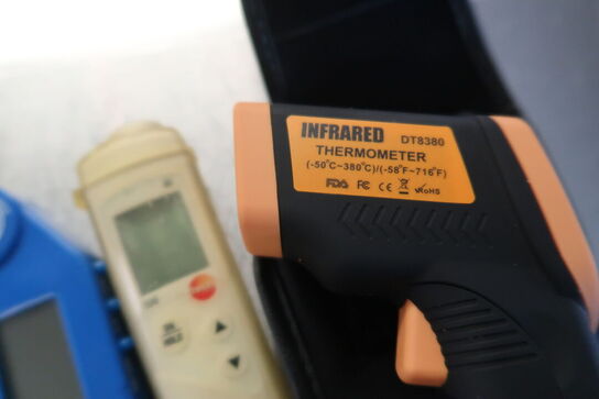 Termometre, vægt m.m.