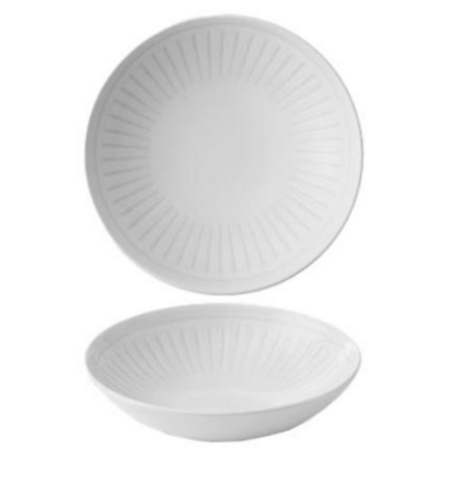 12 stk. Tallerken coupe dyb grå 248 mm Era Churchill (Brugt)