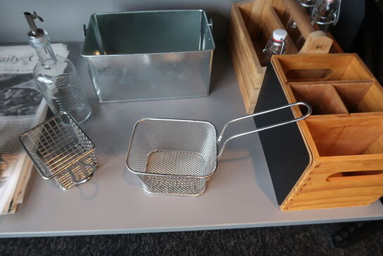 Opsatse, sifonflasker, pomfritkurve, fade m.m.