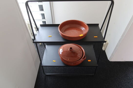 Stander med skål og gryde