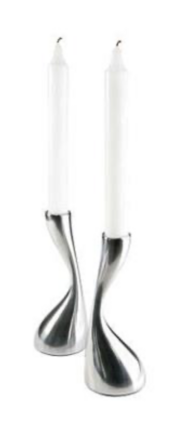 Lysestager Curve 2 x 160 mm Nuance (Udstillingsmodel)