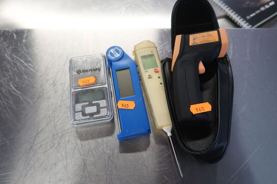 Termometre, vægt m.m.