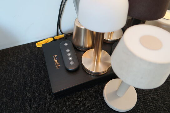 7 stk. LED-lamper med opladestander HUMBLE
