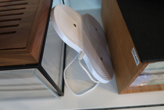 Buffetdisplays, LED-lys SIRUS med opladestation m.m.