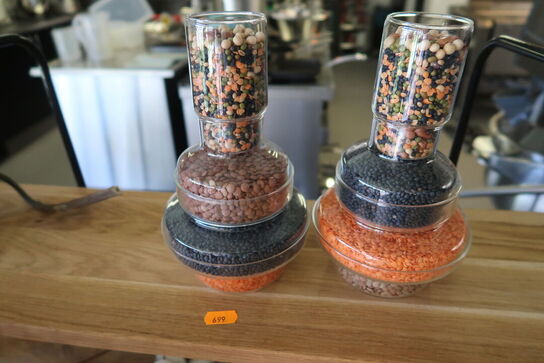 2 stk. kurve OOHH, 2 stk. opsatse og 2 stk. serveringstårn