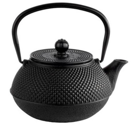 Tekande støbejern sort 0,8 ltr H170 mm ASIA (Udstillingsmodel)