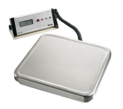 Digitalvægt 150 kg m/50 gram inddeling Bartscher (Brugt)
