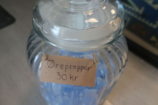 Glas med ørepropper