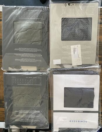 4 sæt pyjamas sæt m korte ben, str large schiesser pris 2800.-