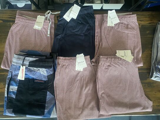 6 stk pyjamas bukser str medium schiesser og bjørn borg pris 2400.-