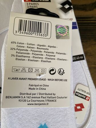 60 par footies lotto, sorte og hvide str 43-46