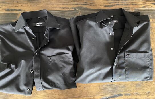 2 stk skjorter korter ærmer Eterna str 39 pris 1200.-