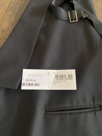 1 stk cavaliere vest til smoking str 3xlarge pris 1200.-