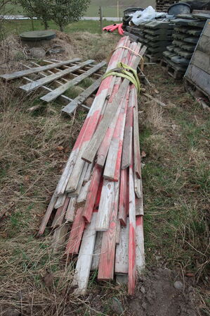20 paller afspærringsmateriel
