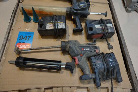 Palle med fugepistoler m.m. (MOMSFRI)