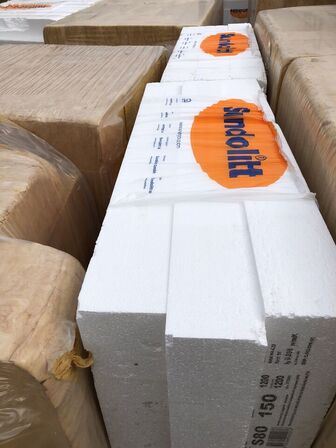 24 stk Sundolit gulvisolering S80 150 mm, 1200x1200 mm