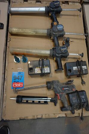 Palle med fugepistoler m.m. (MOMSFRI)