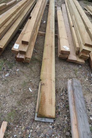 10,8 meter brædder 25x205 mm, trykimprægneret