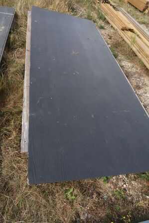 2 plader eternit, 8 mm, sort