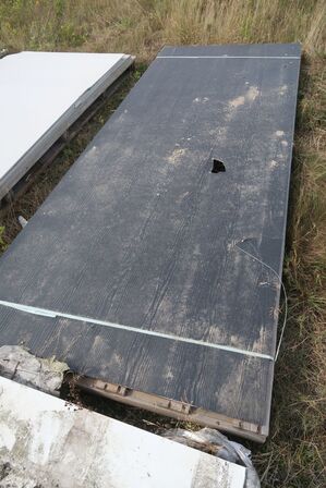 2 plader eternit, 8 mm, sort