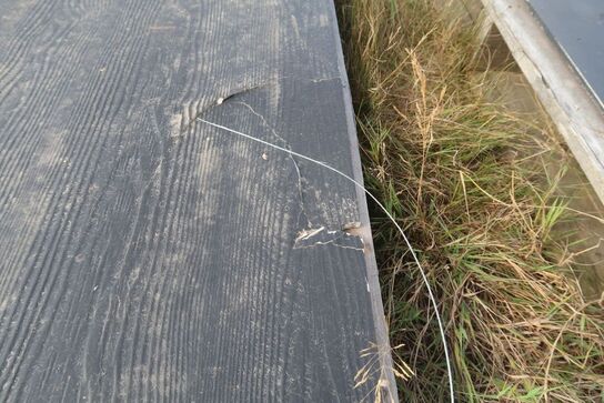 2 plader eternit, 8 mm, sort