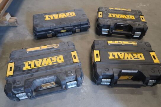 4 stk. Dewalt kasser