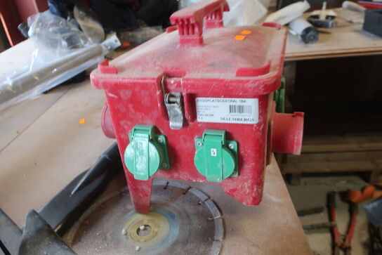 Byggestrømstavle MALMBERGS 16A