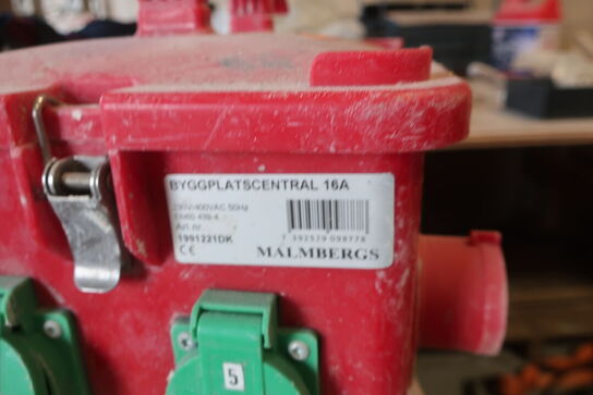 Byggestrømstavle MALMBERGS 16A