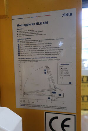 Montage/limkran på hjul HANEGRAAF HLK 450