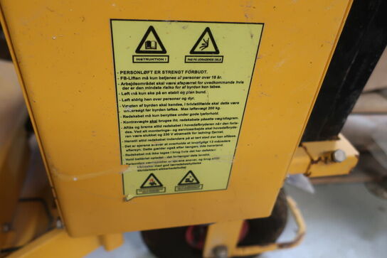 Elløfte/montagevogn til gasbetonblokke