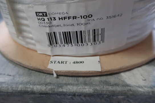 1 tromle COMEGA coaxkabel HQ 113 HFFR-100 
