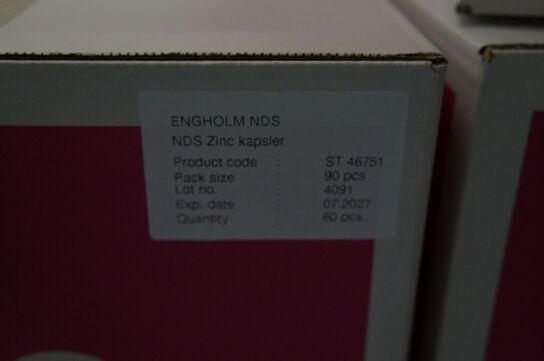 3 kasser med diverse NDS kosttilskud 