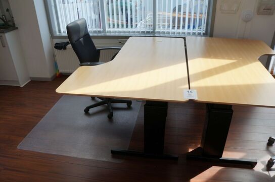 2 stk. El hæve/sænkebord inkl. Stole 