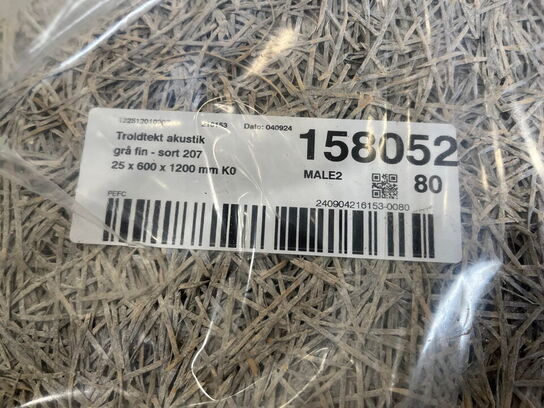 1 Palle med Grå/Sort Troldteks plader