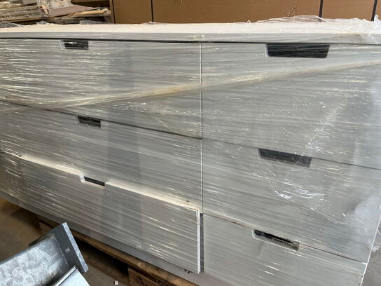 Skuffe system i hvid