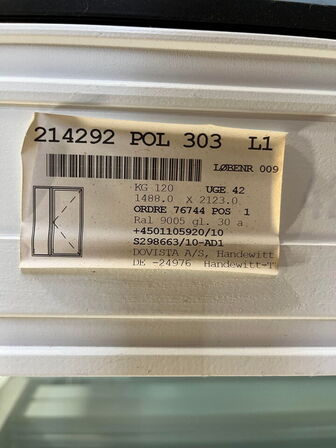 1 Palle med 2 Glas partier og dør