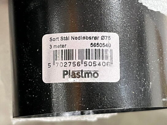 5 Kasser m. 2 Sorte nedløbsrør