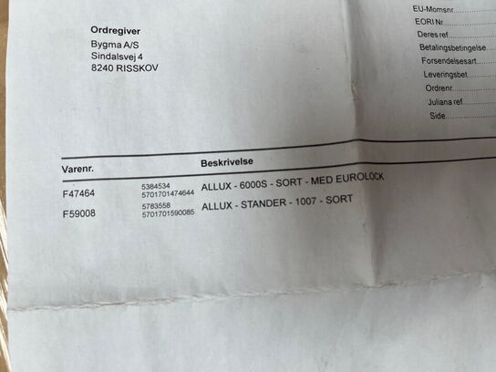 Postkasse og stander