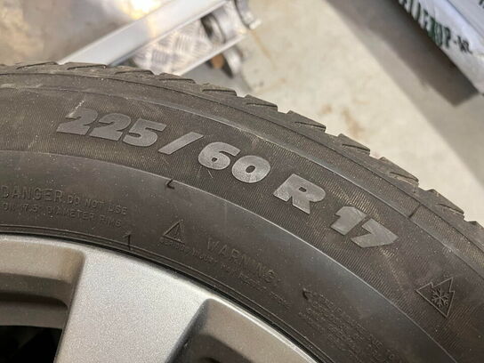 3 Stk. Alu fælger med Dæk