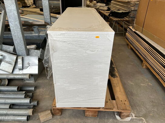 Skuffe system i hvid