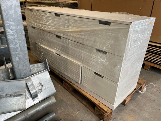 Skuffe system i hvid