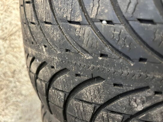 3 Stk. Alu fælger med Dæk